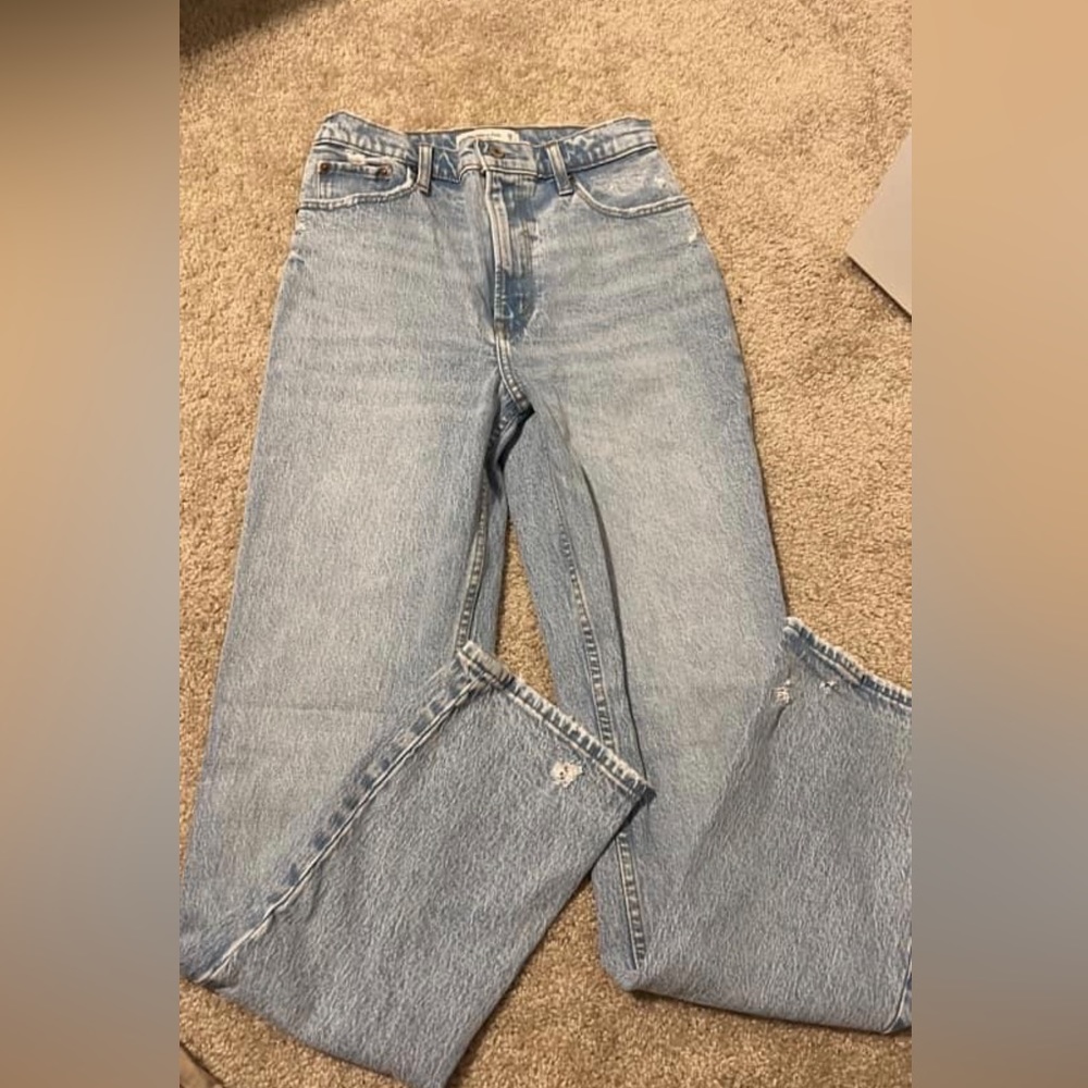 Abercrombie & Fitch 90s straight ultra high rise jeans